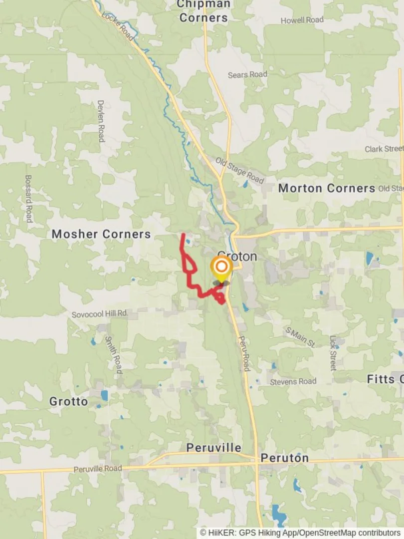 An image depicting the trail Sovocool Hill Road Loop and its surrounding area.