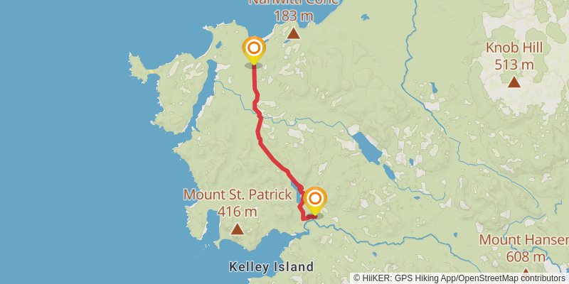 North Coast Trail spur 1 Map