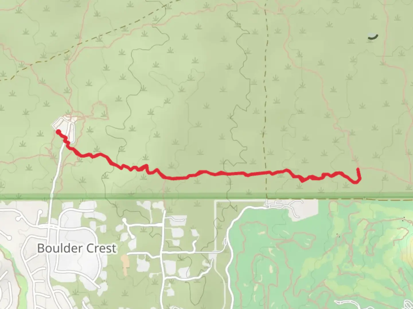 An image depicting the trail Latigo Trail and its surrounding area.