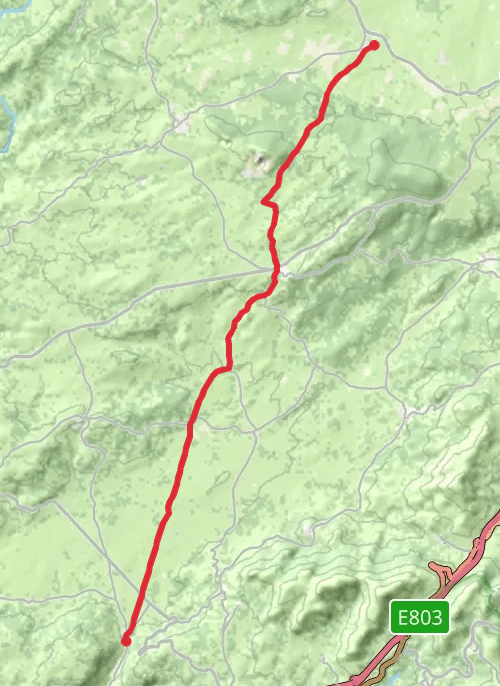 La Calzada de Béjar Vandring mobile static map