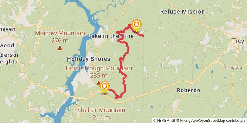 Dutchman's Creek Trail stage 2 Map