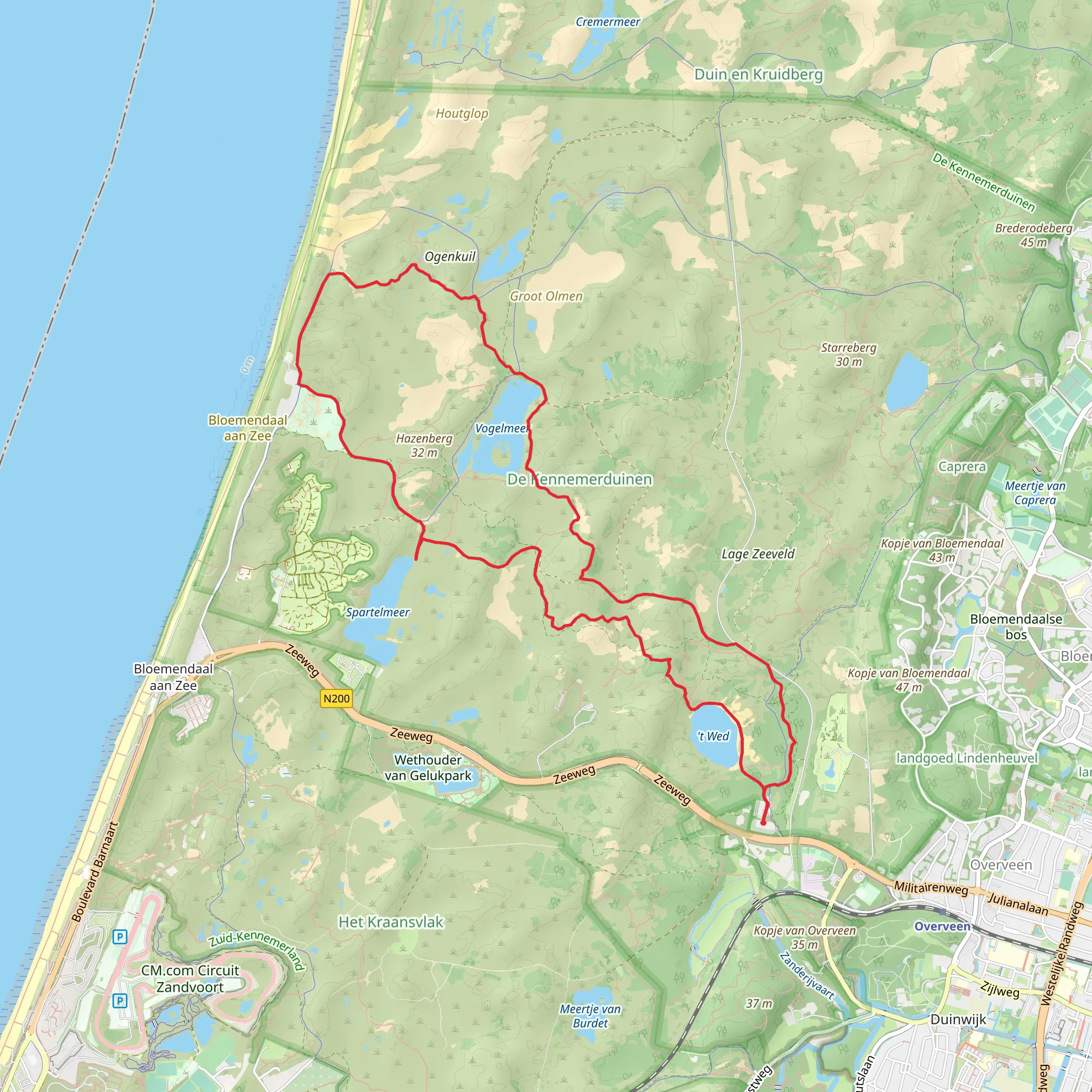 Spartelmeer, Vogelmeer and t Wed Loop mobile static map
