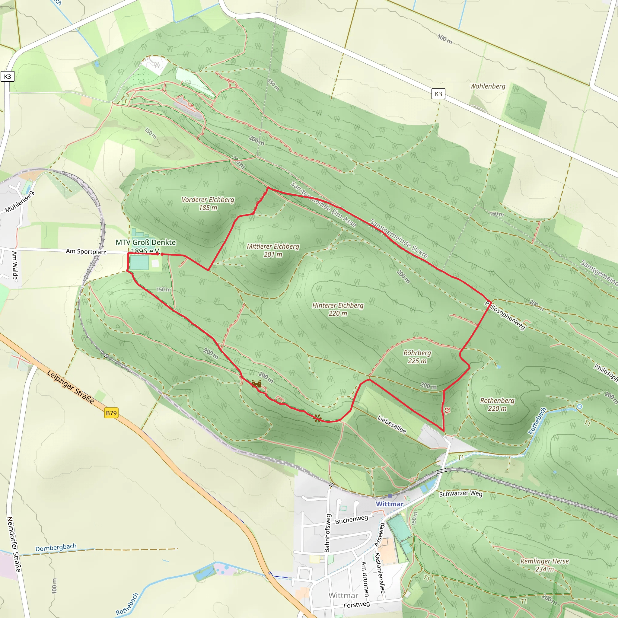 Philosophenweg Loop mobile static map