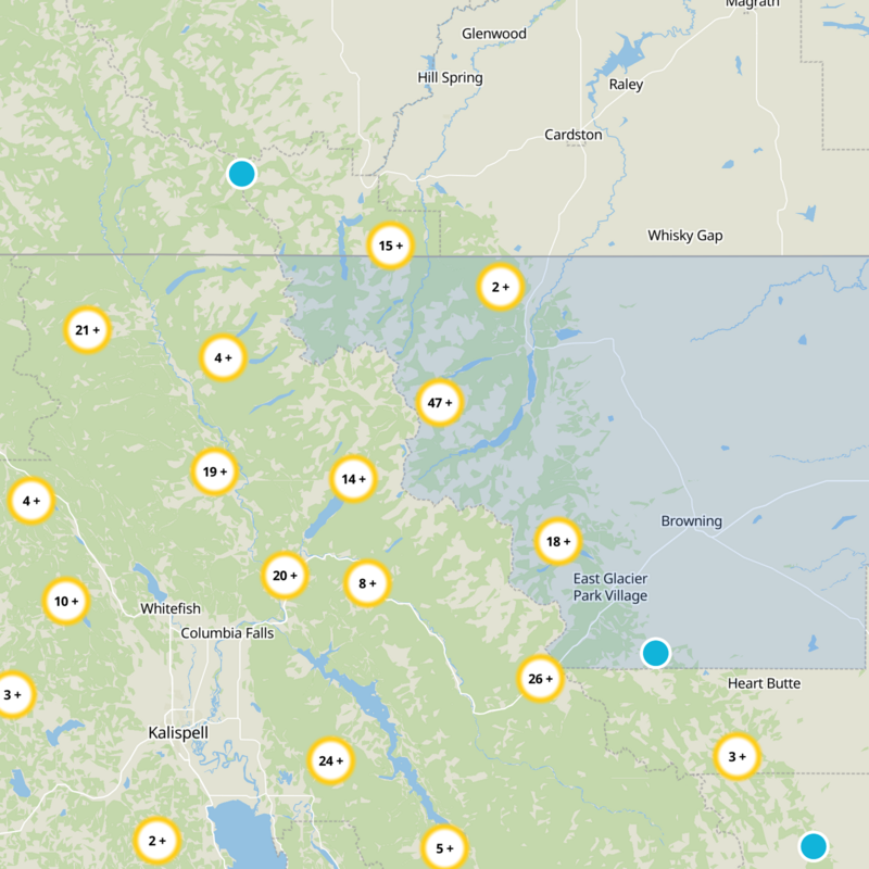Glacier County Static Map