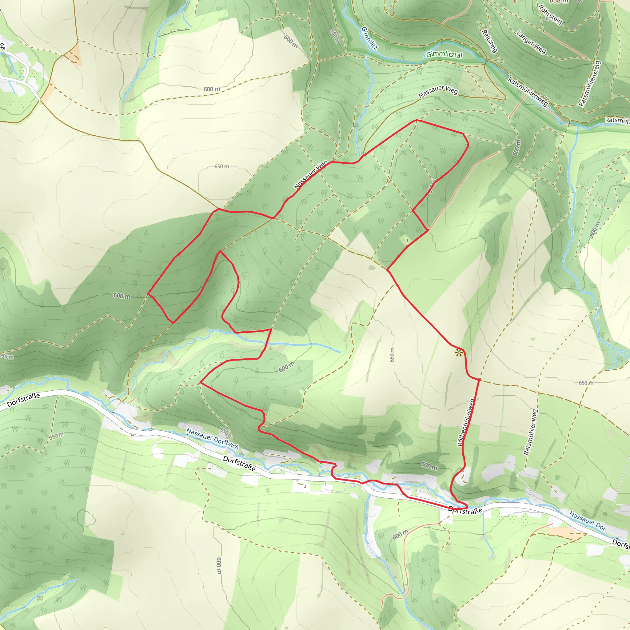 Rundweg Nassau mobile static map