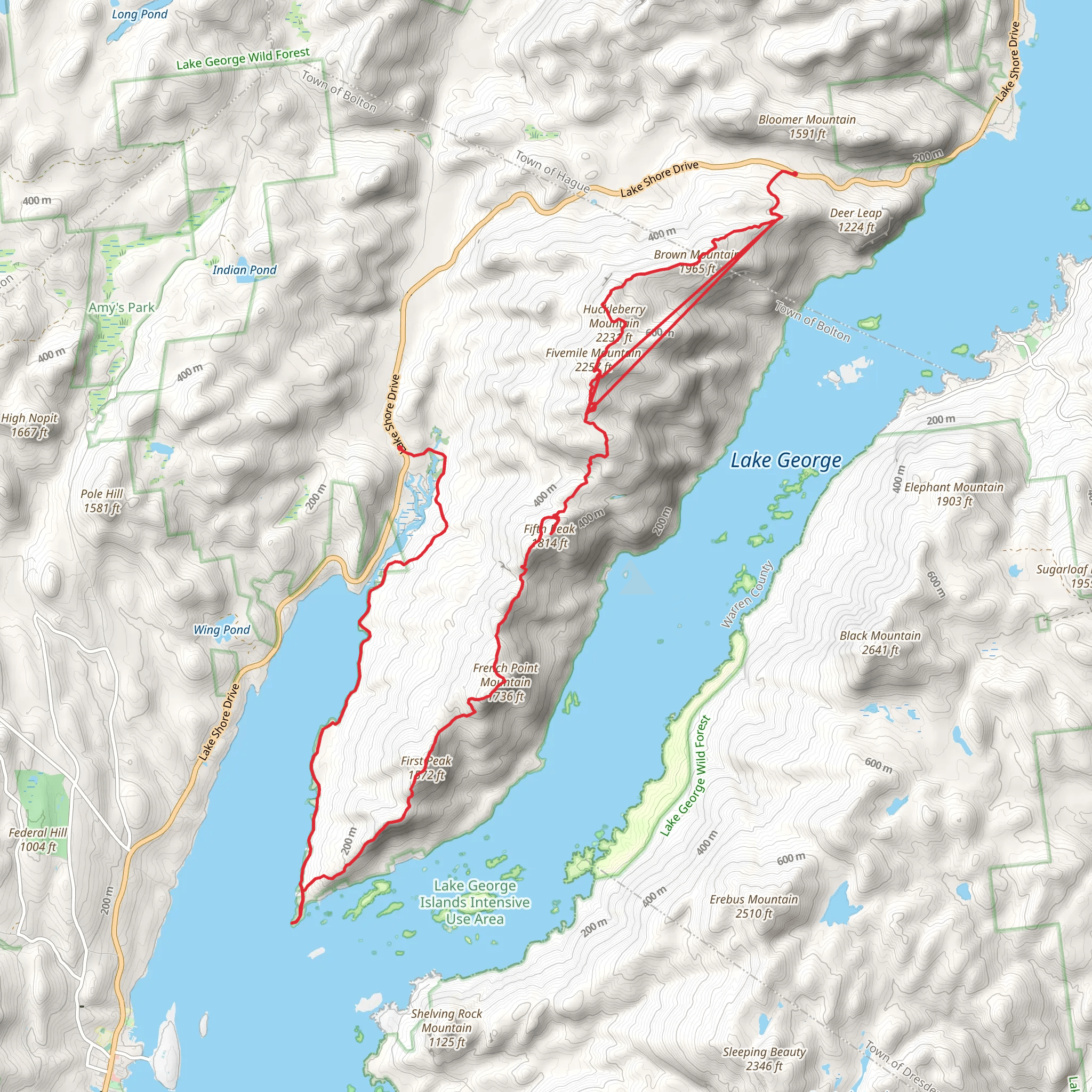 Tongue Mountain Range and Northwest Bay Trail mobile static map