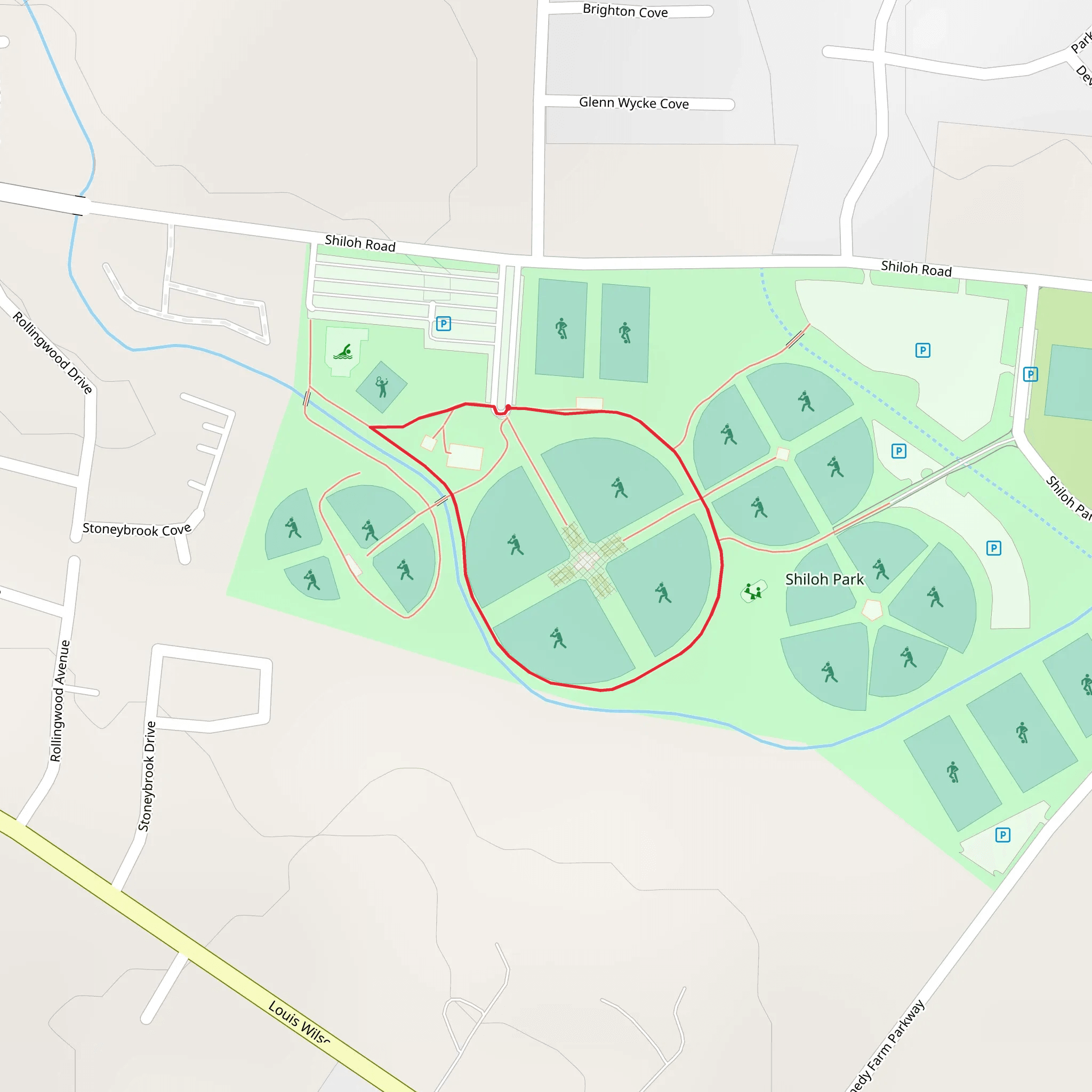 Shiloh Road Loop mobile static map