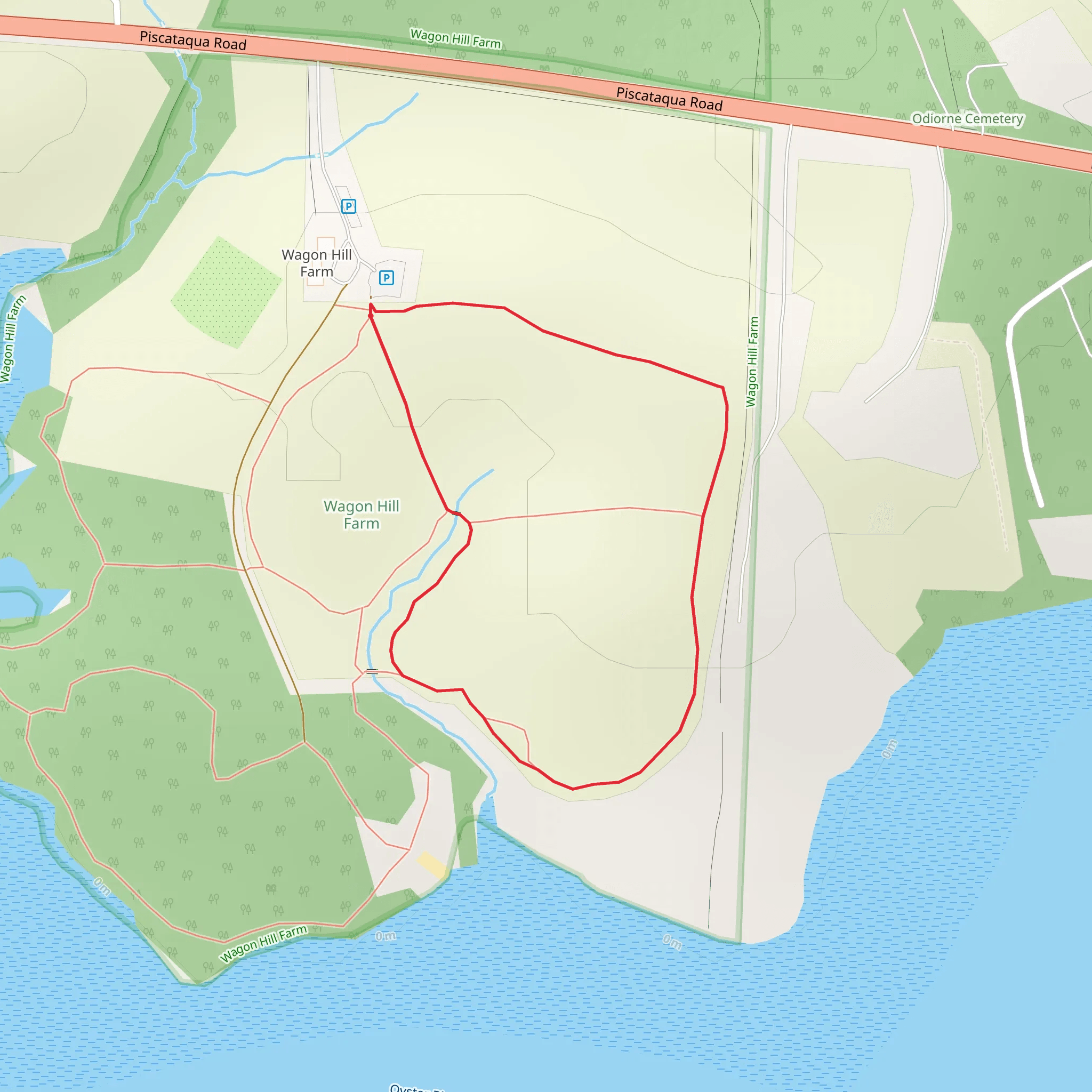 Wagon Hill Farm Loop mobile static map