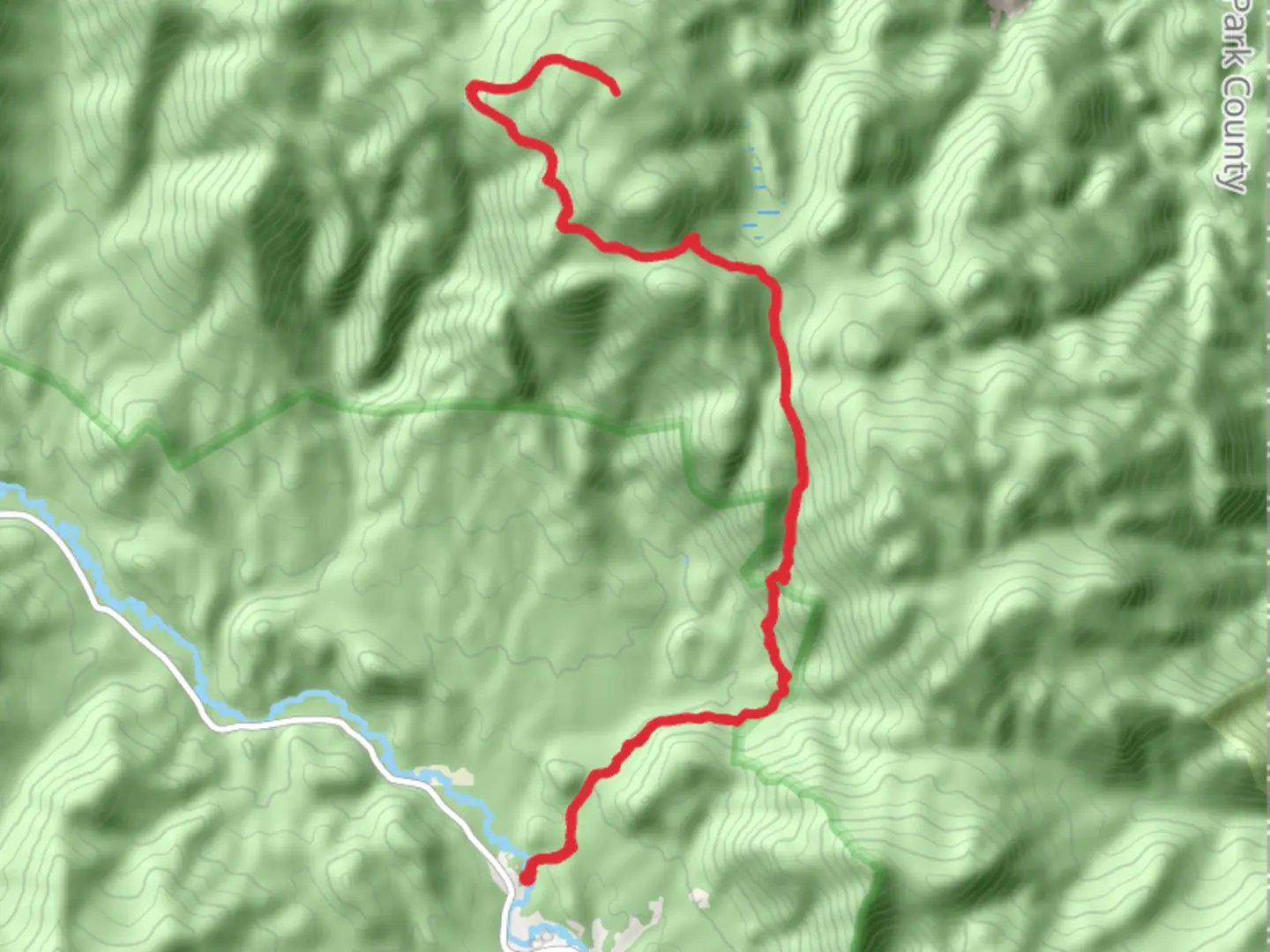 An image depicting the trail Mccurdy Mountain via Brookside-Mccurdy and its surrounding area.
