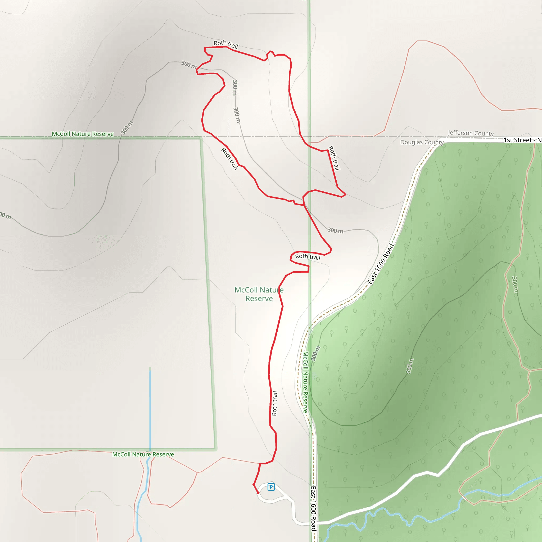 Roth Trail Loop mobile static map