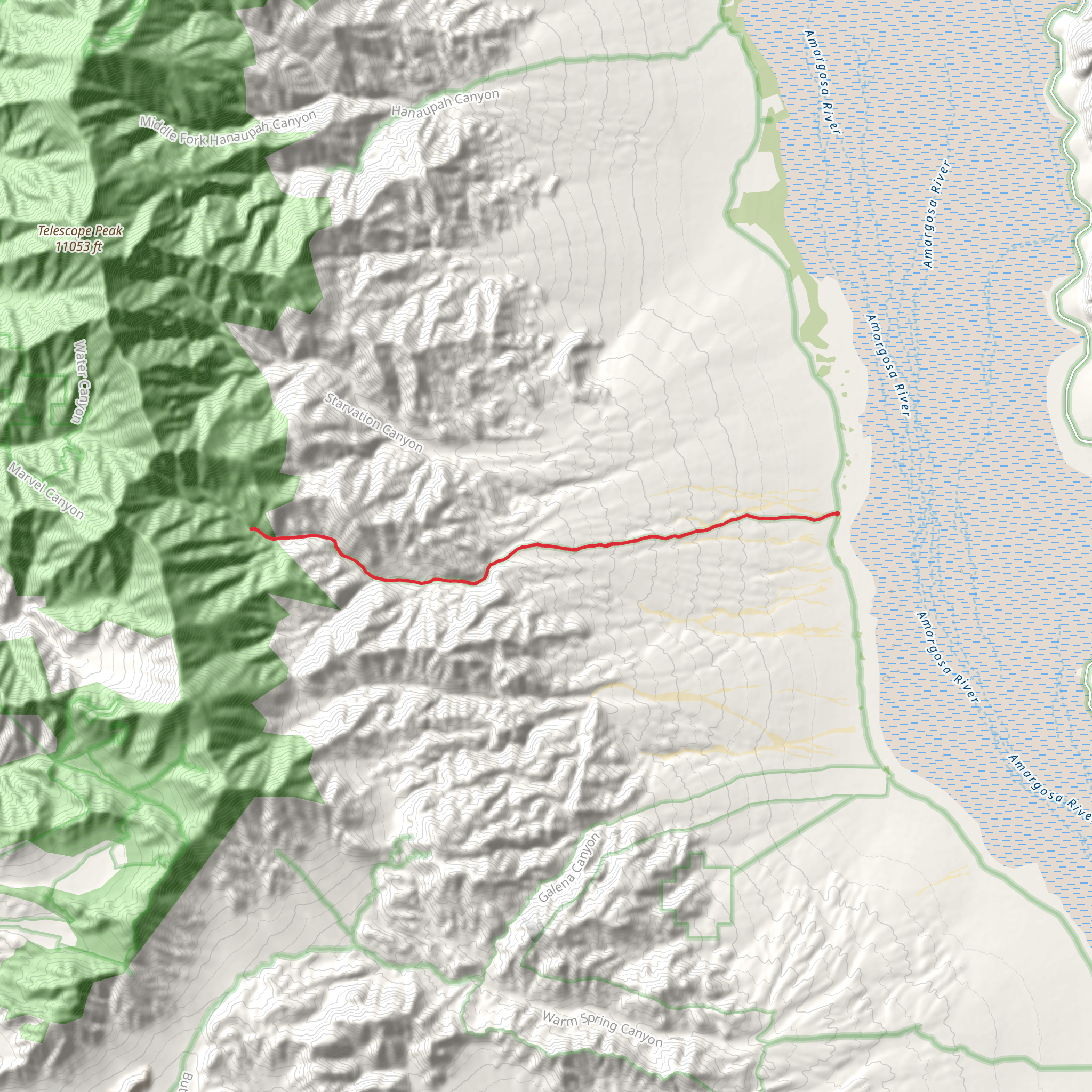 Johnson Canyon Road Trail mobile static map