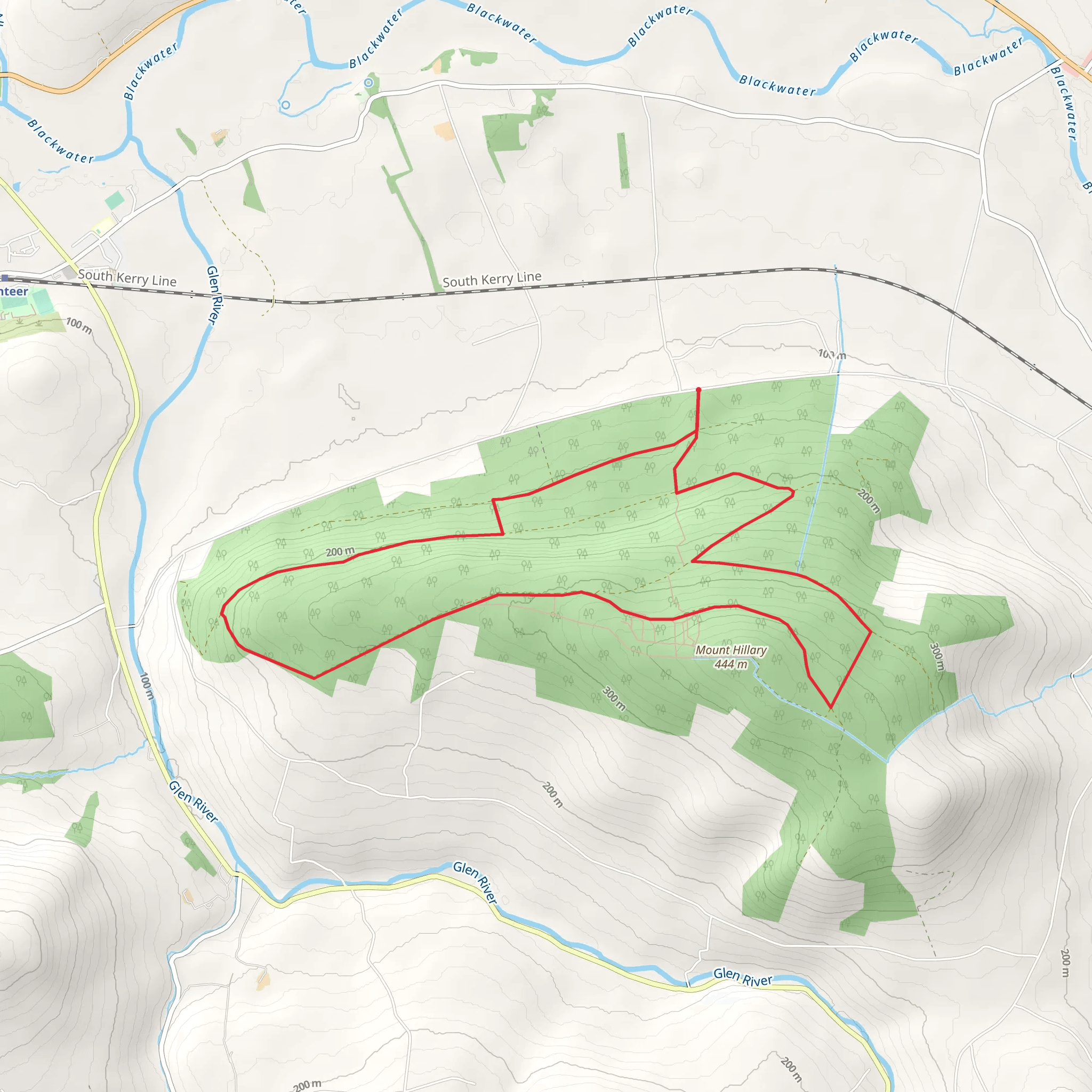 Mount Hillary - Mount Hillary Loop mobile static map