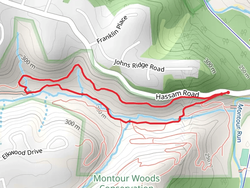 Meeks Run and OIl Well Loop Trail