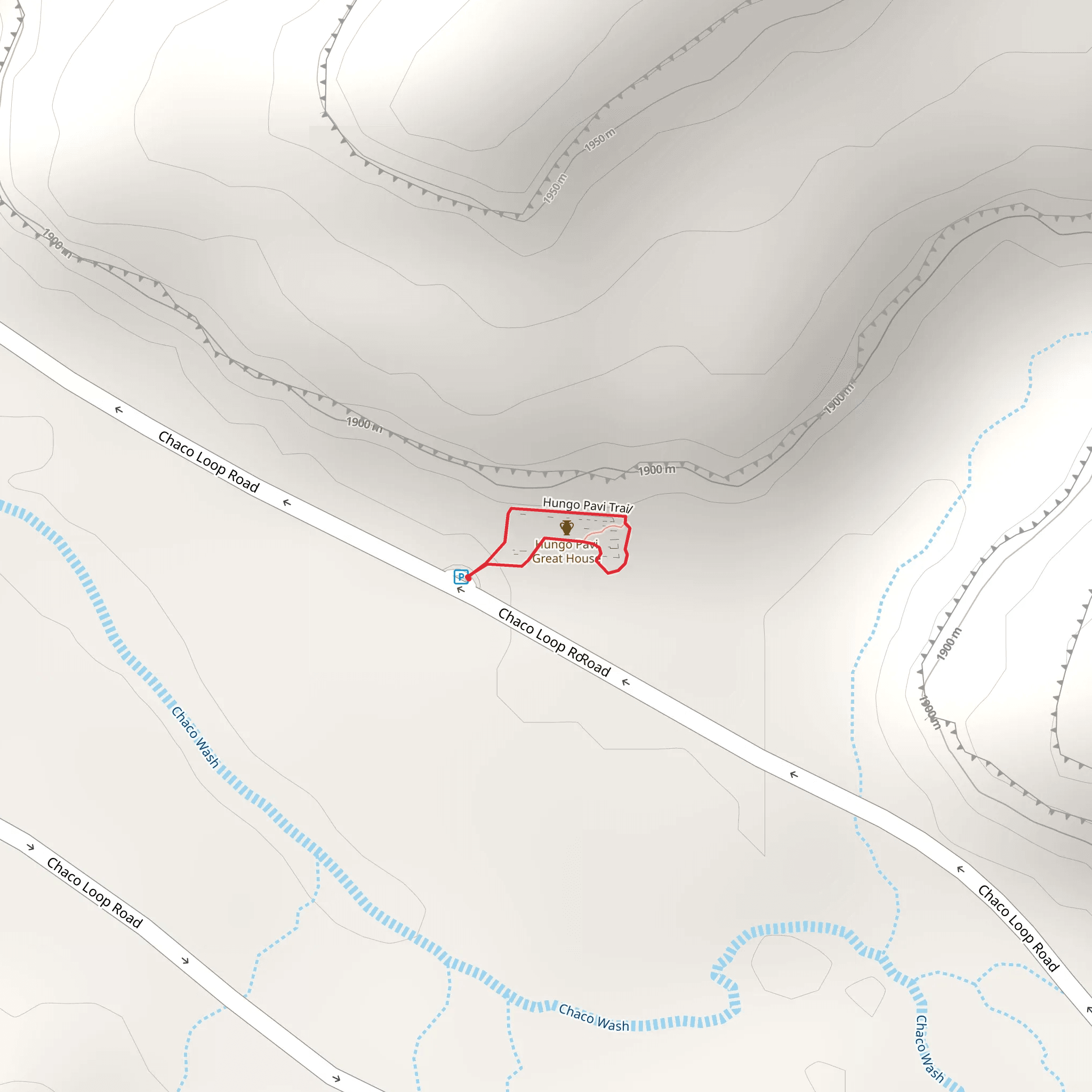 Hungo Pavi Loop Trail mobile static map