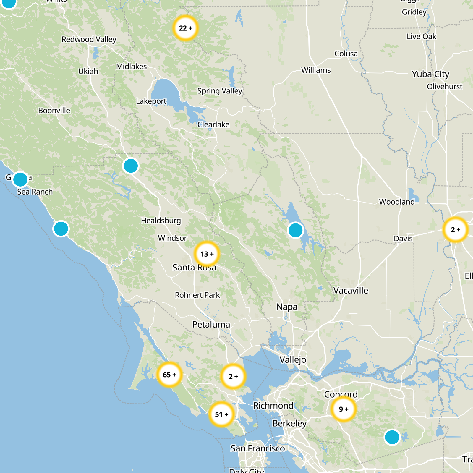 Napa County Static Map