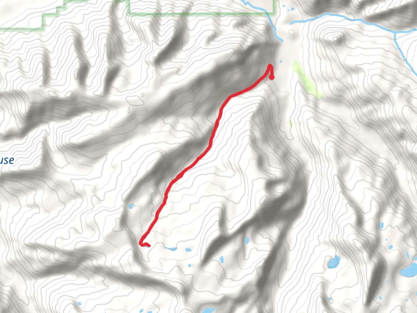 An image depicting the trail Gardners Creek and its surrounding area.