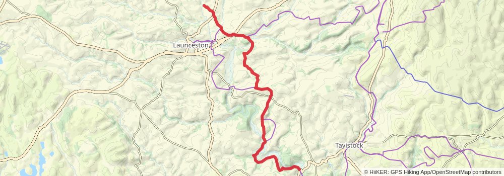 Tamara Coast to Coast Way stage 4 Map