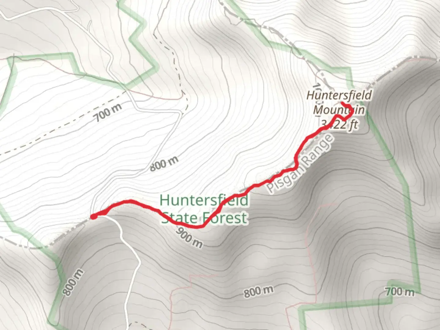An image depicting the trail Huntersfield Mountain Trail and its surrounding area.