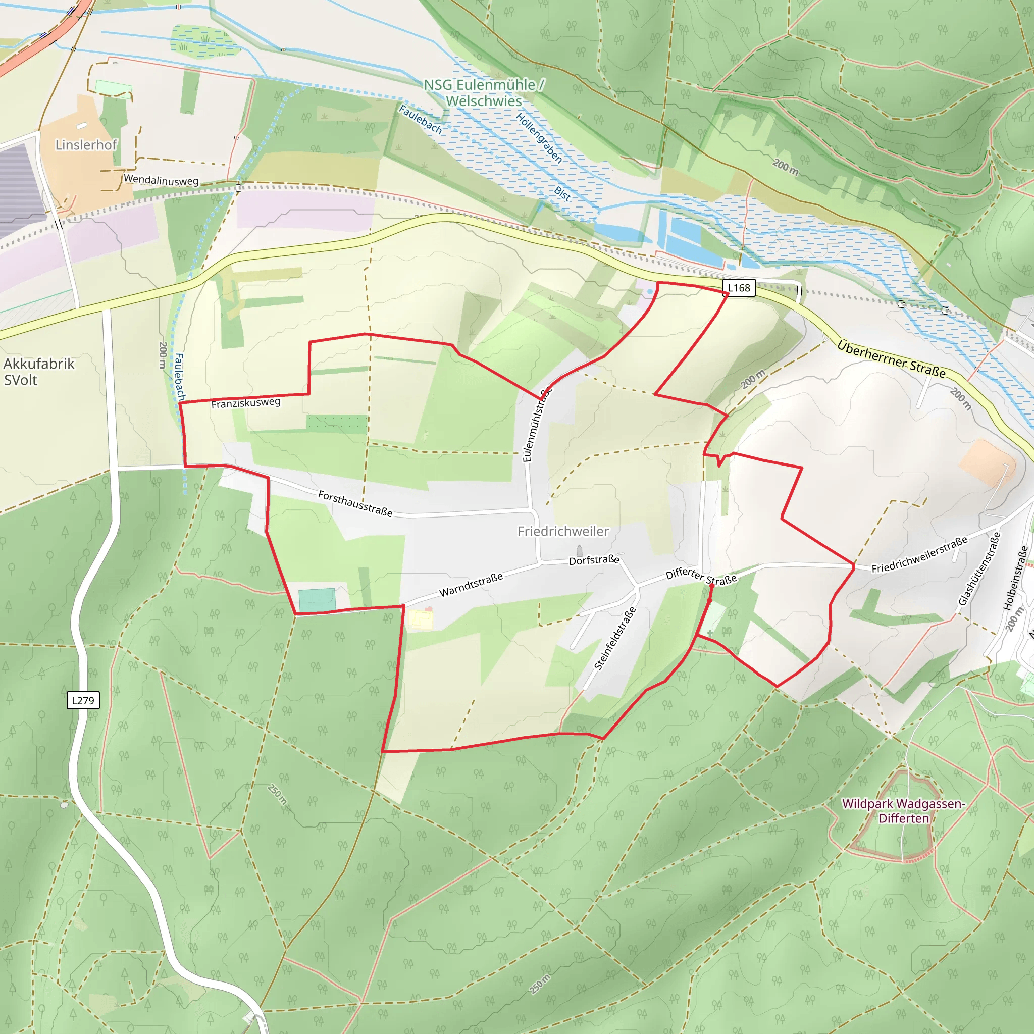 Franziskusweg Loop mobile static map