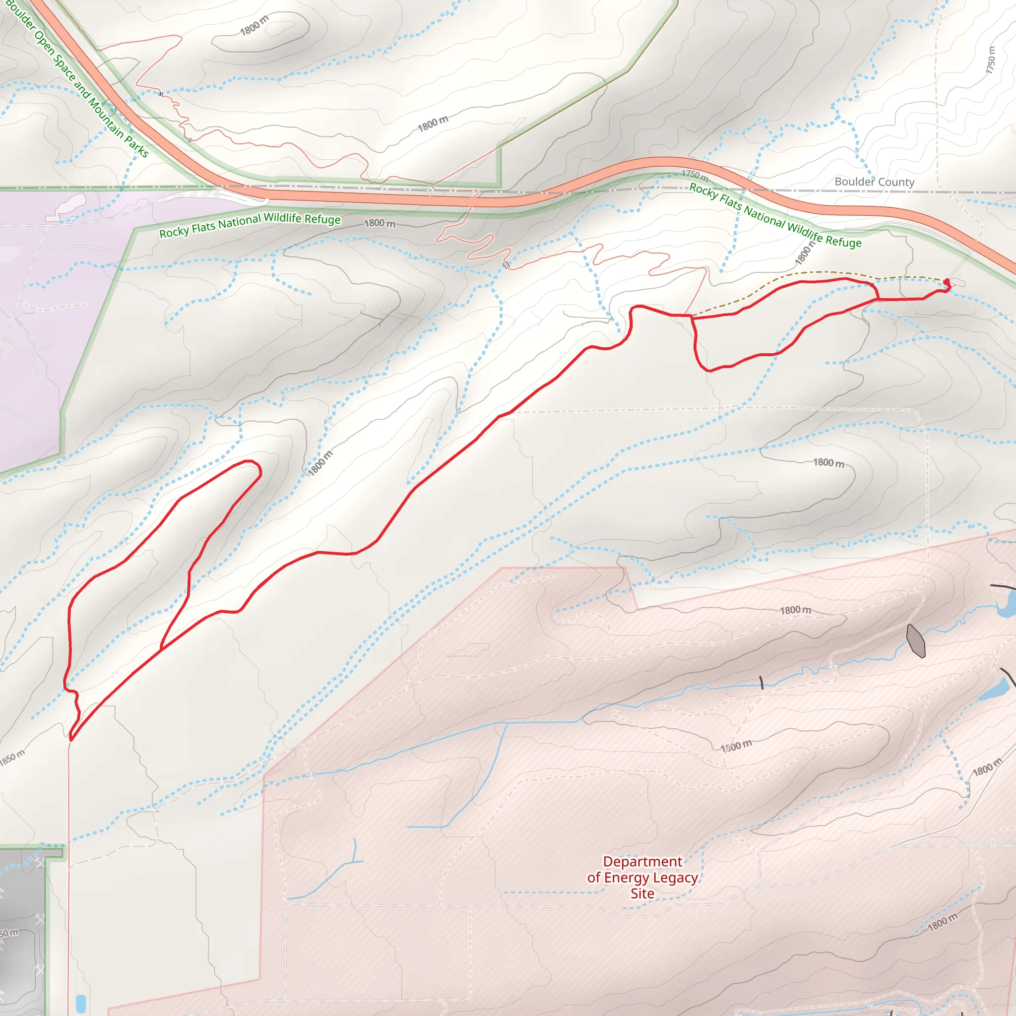 Walnut Creek and Lindsay Ranch Loop Trail mobile static map
