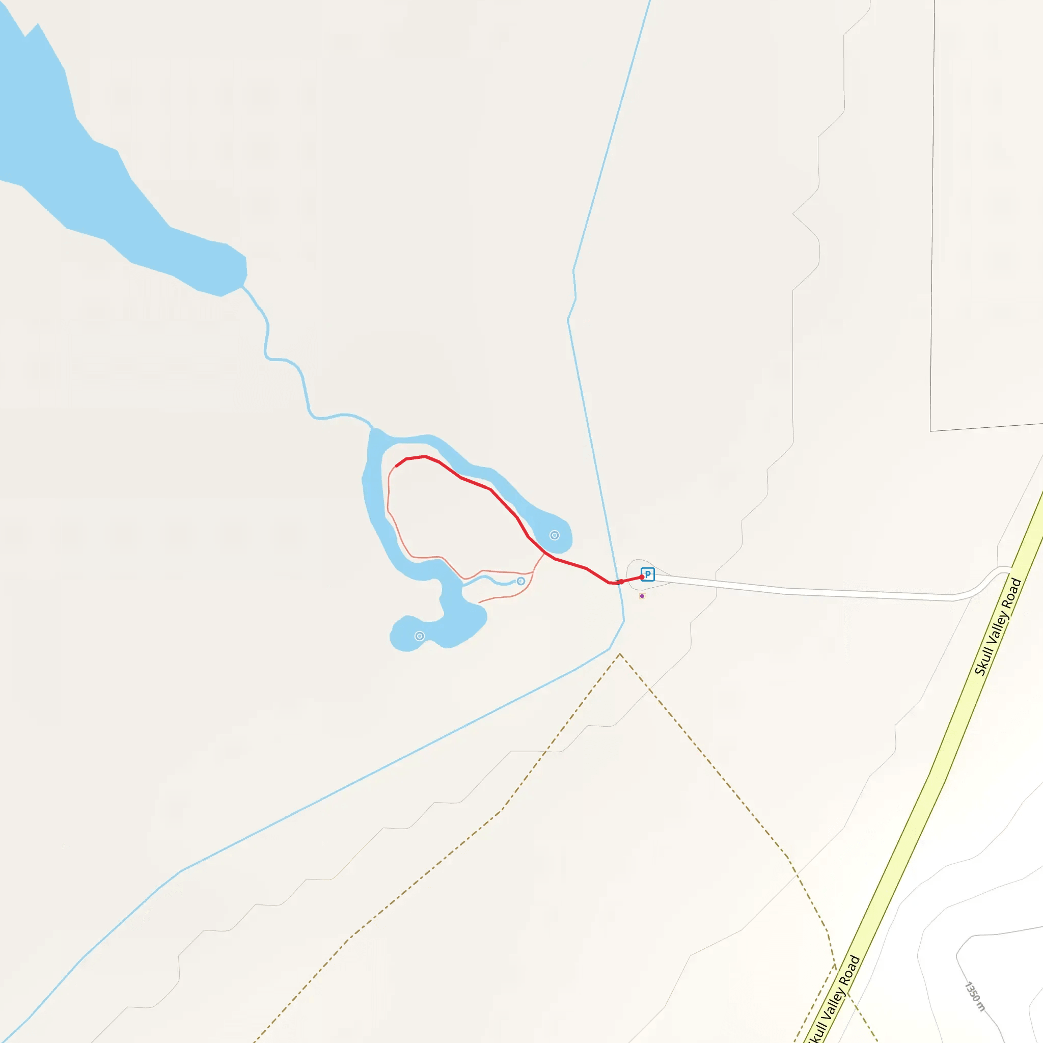 Horseshoe Springs Trail mobile static map