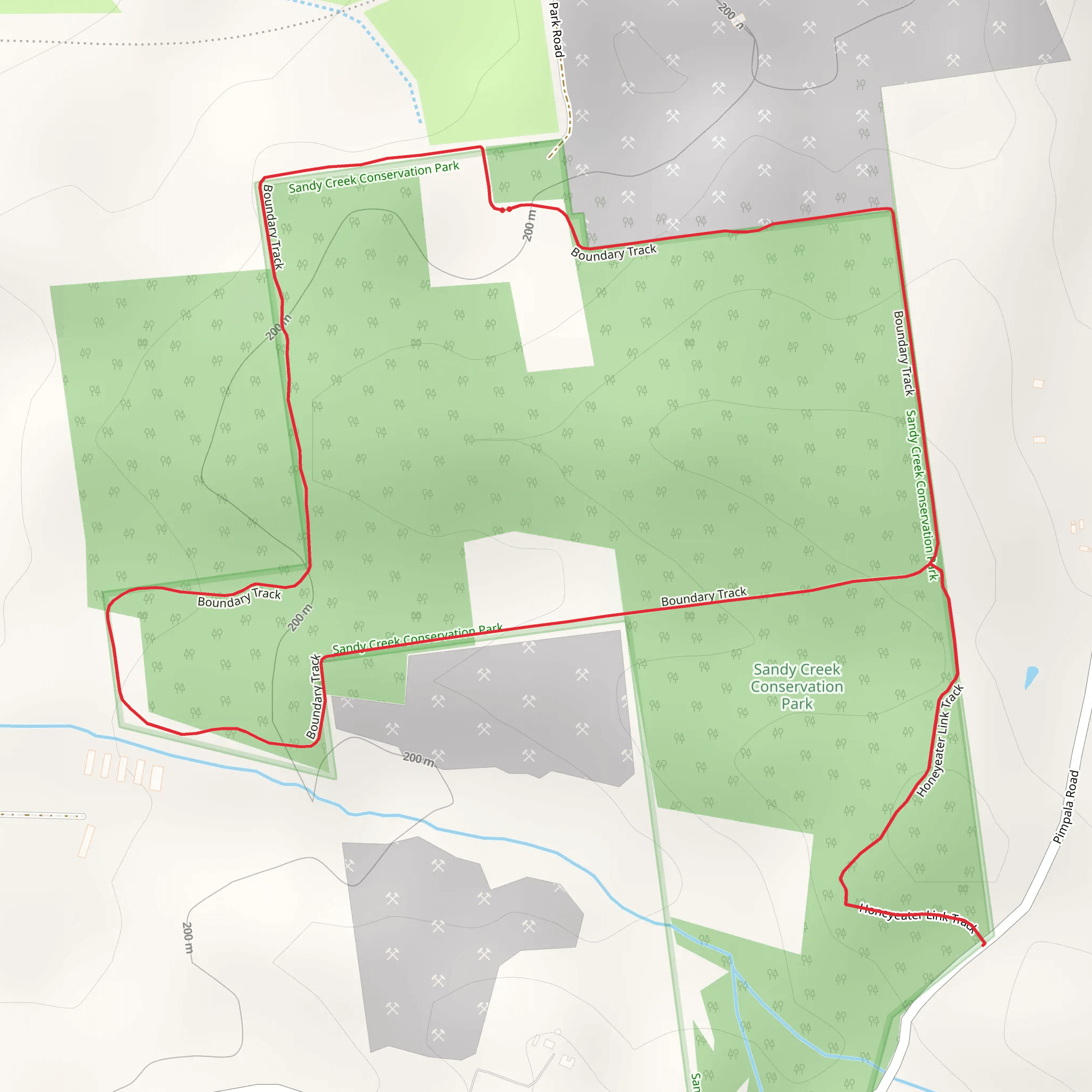 Boundary Walk mobile static map