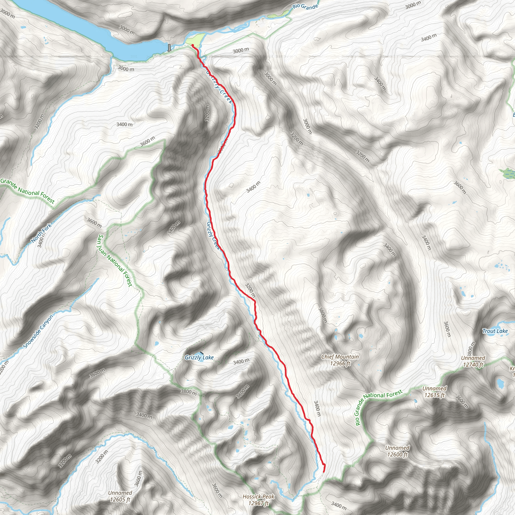 Squaw Creek Trail mobile static map