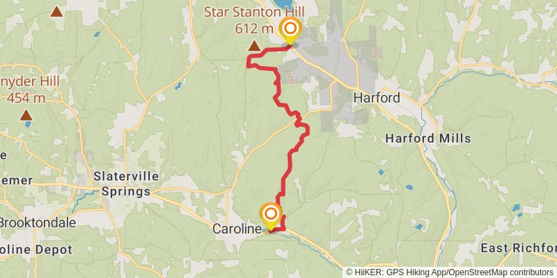 Finger Lakes Trail stage 30 Map
