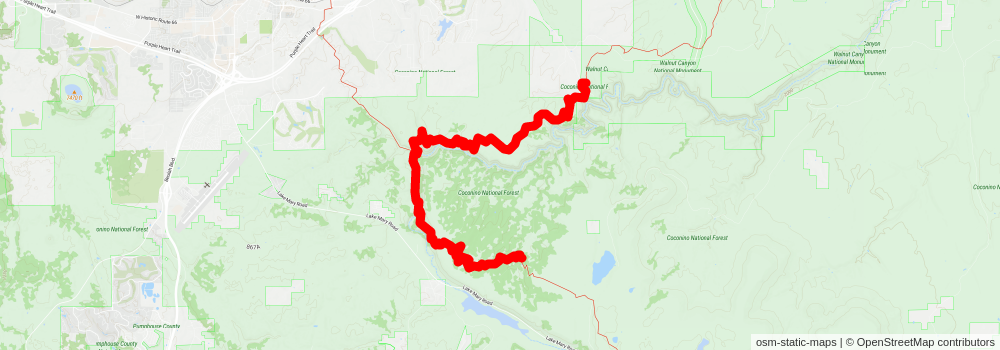 Southwestern Horseshoe Trail stage 69 Map