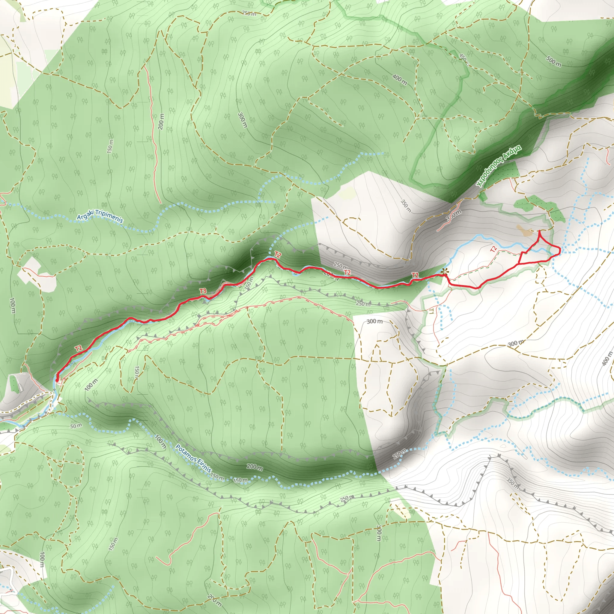 Avakas Gorge Trail mobile static map