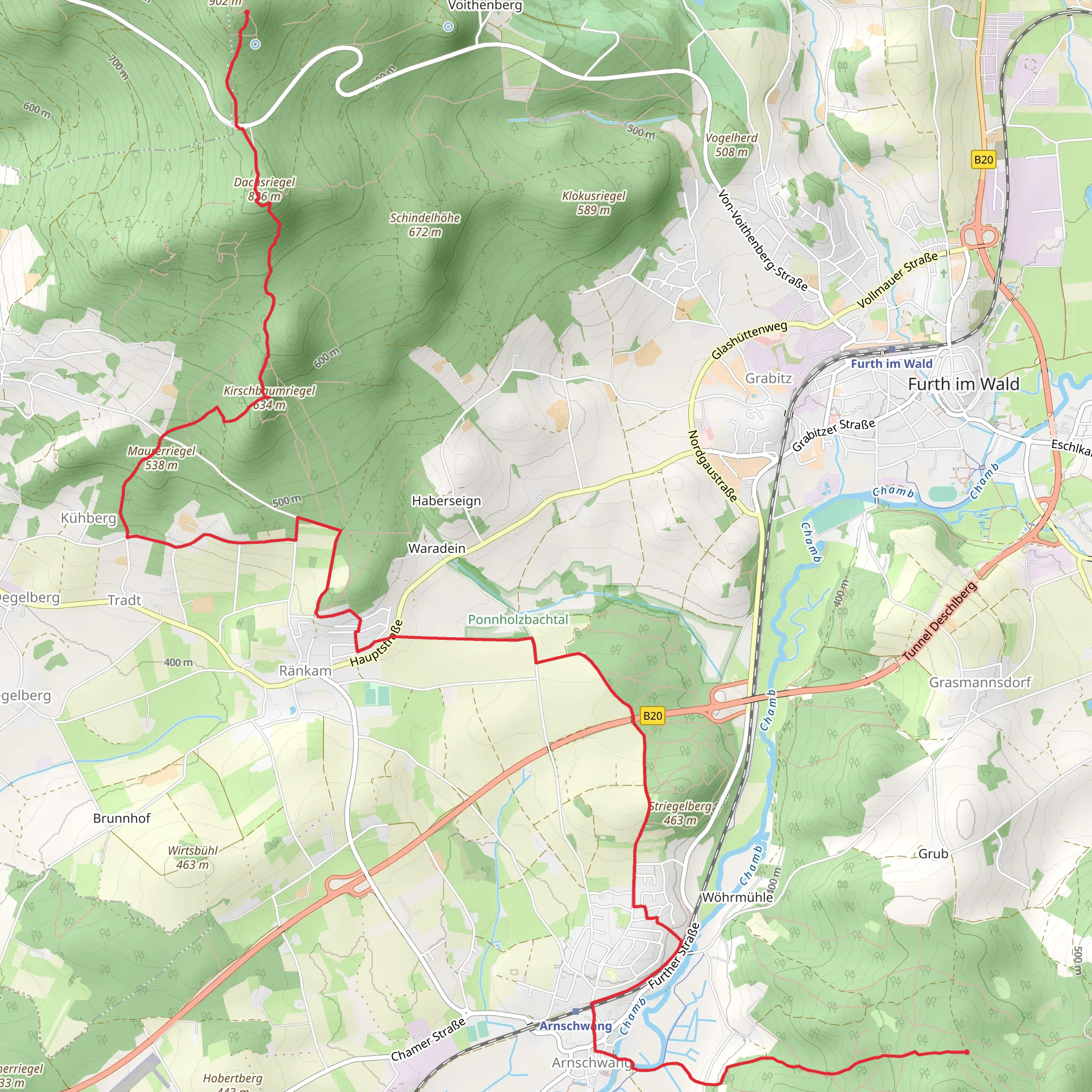 Reiseck to Trettinger Kapelle via Lixenrieder Weg mobile static map