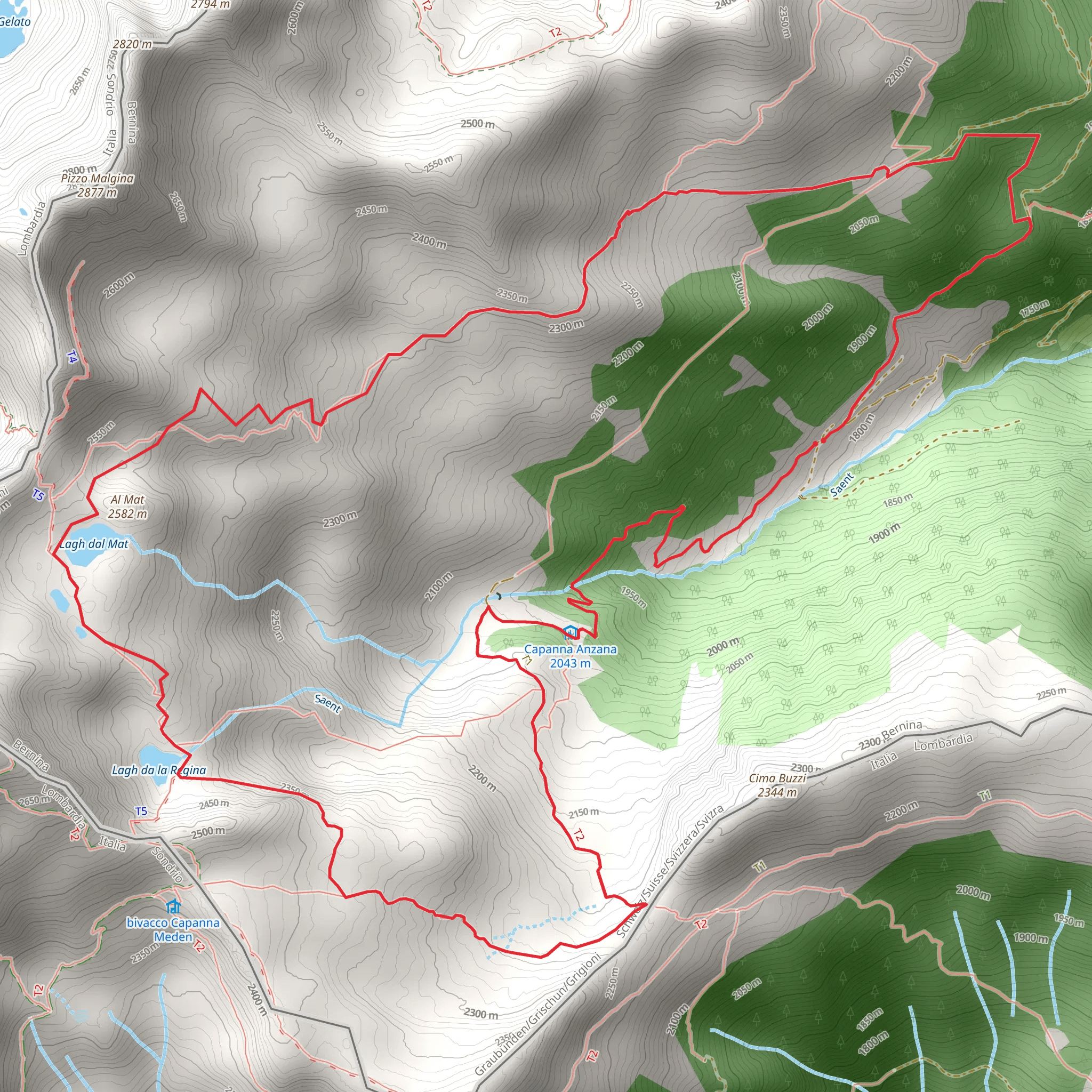 Sentiero Lagh dal Mat mobile static map