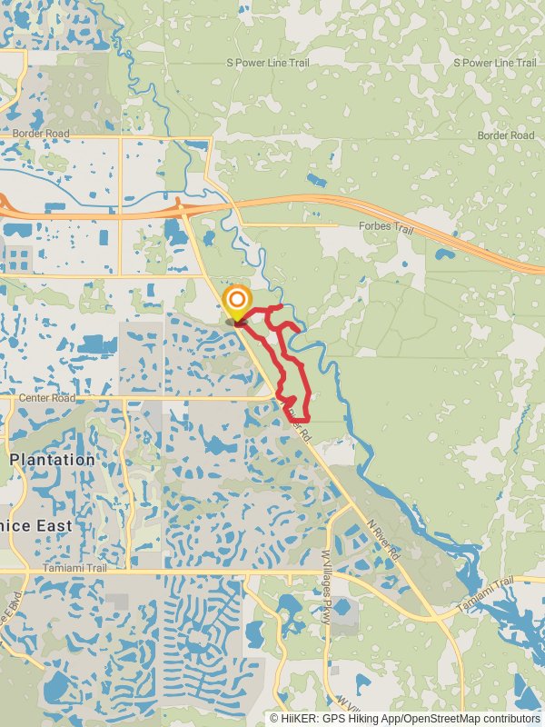 Myakka River Loop mobile static map