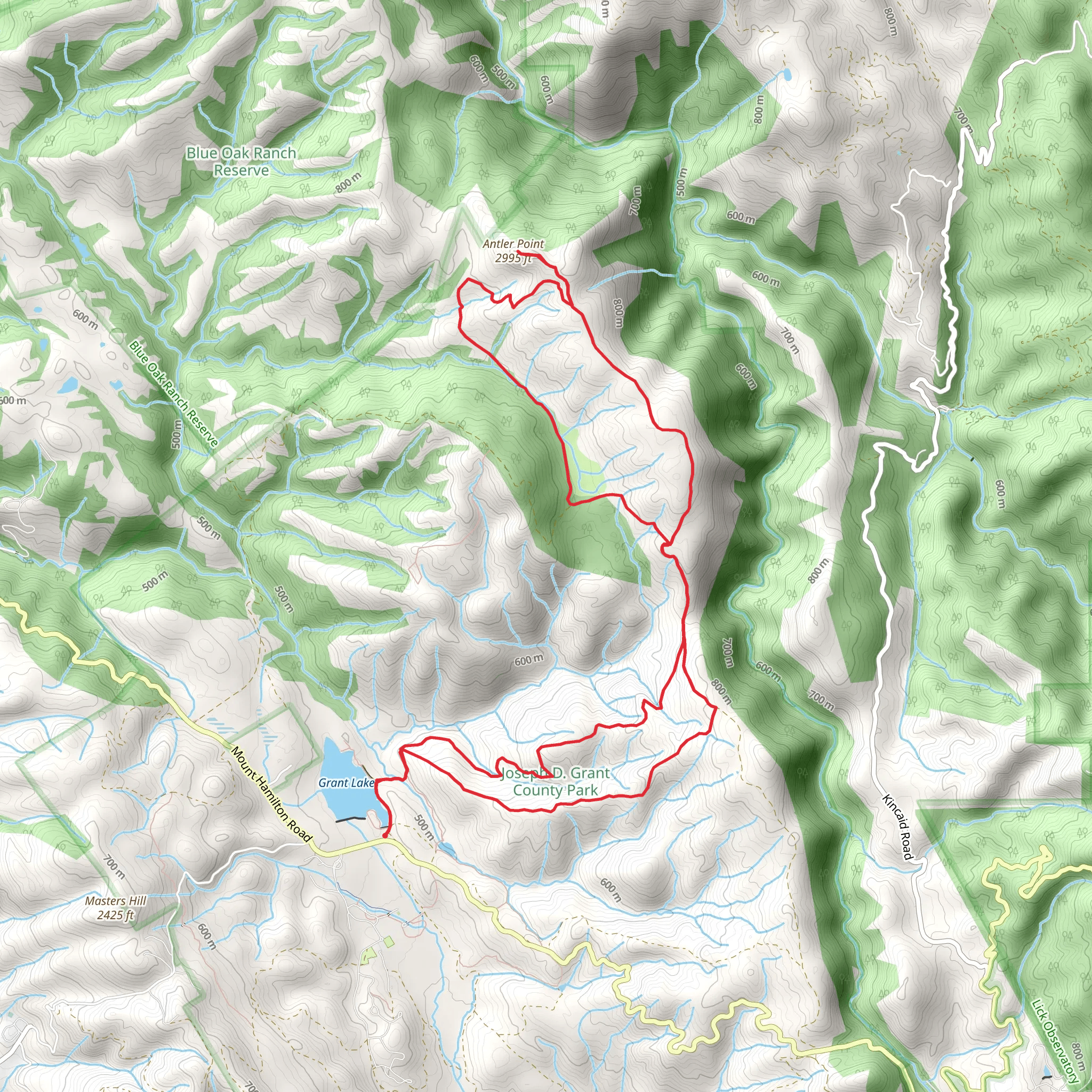 Antler Point Peak Loop from Grand Lake mobile static map
