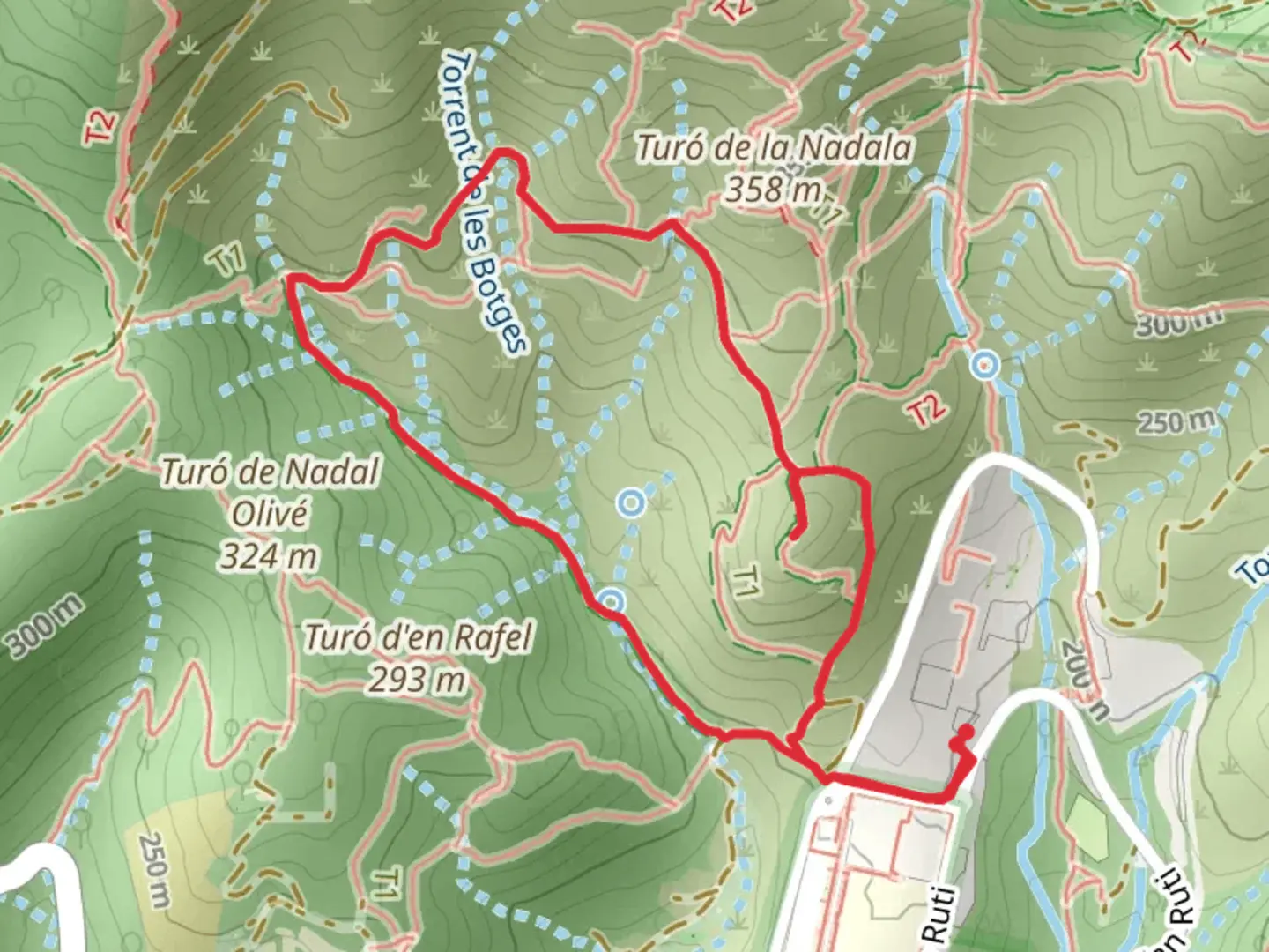 An image depicting the trail The Friend's Torrent SL C 142 and its surrounding area.