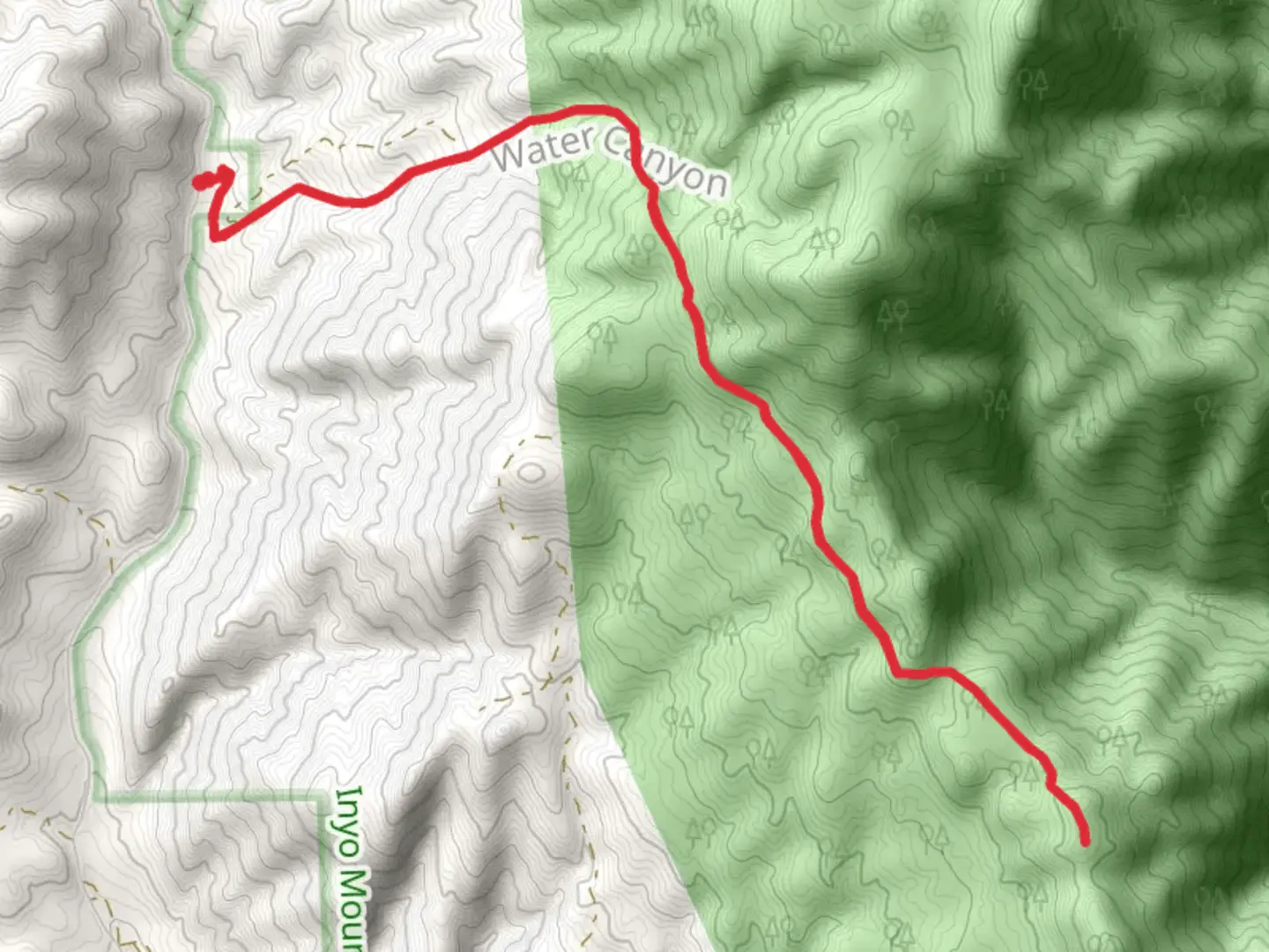 An image depicting the trail Winnedumah Vis Trail and its surrounding area.