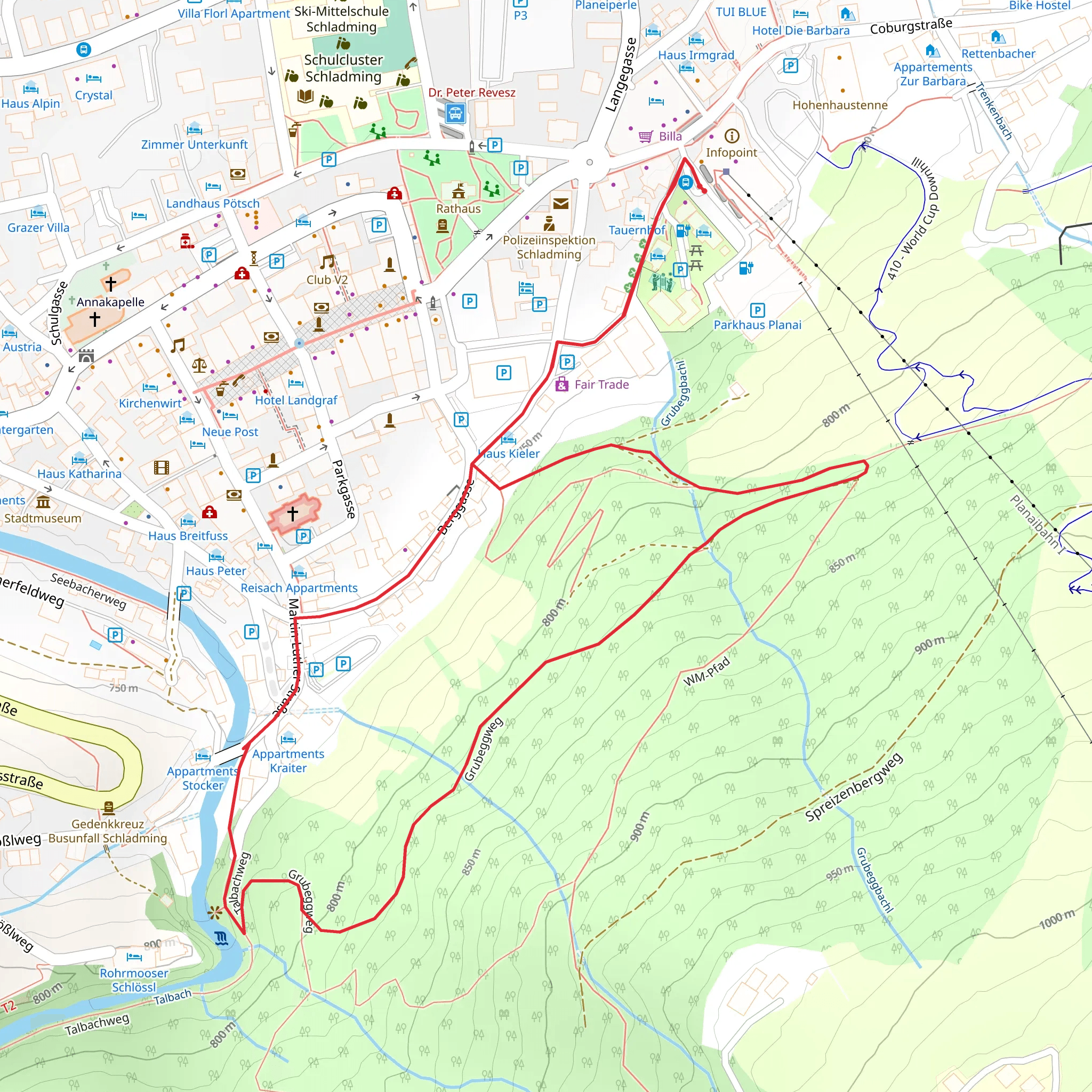 Grubegg Trail mobile static map