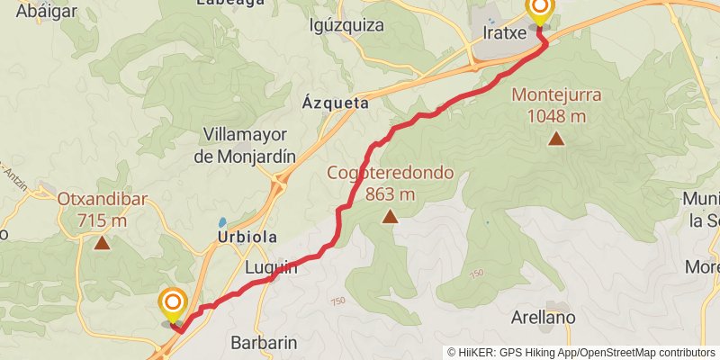 Camino de Santiago Francés alt 4 Map