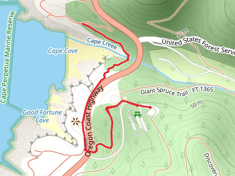 Oregon Coast and Cape Cove Trail