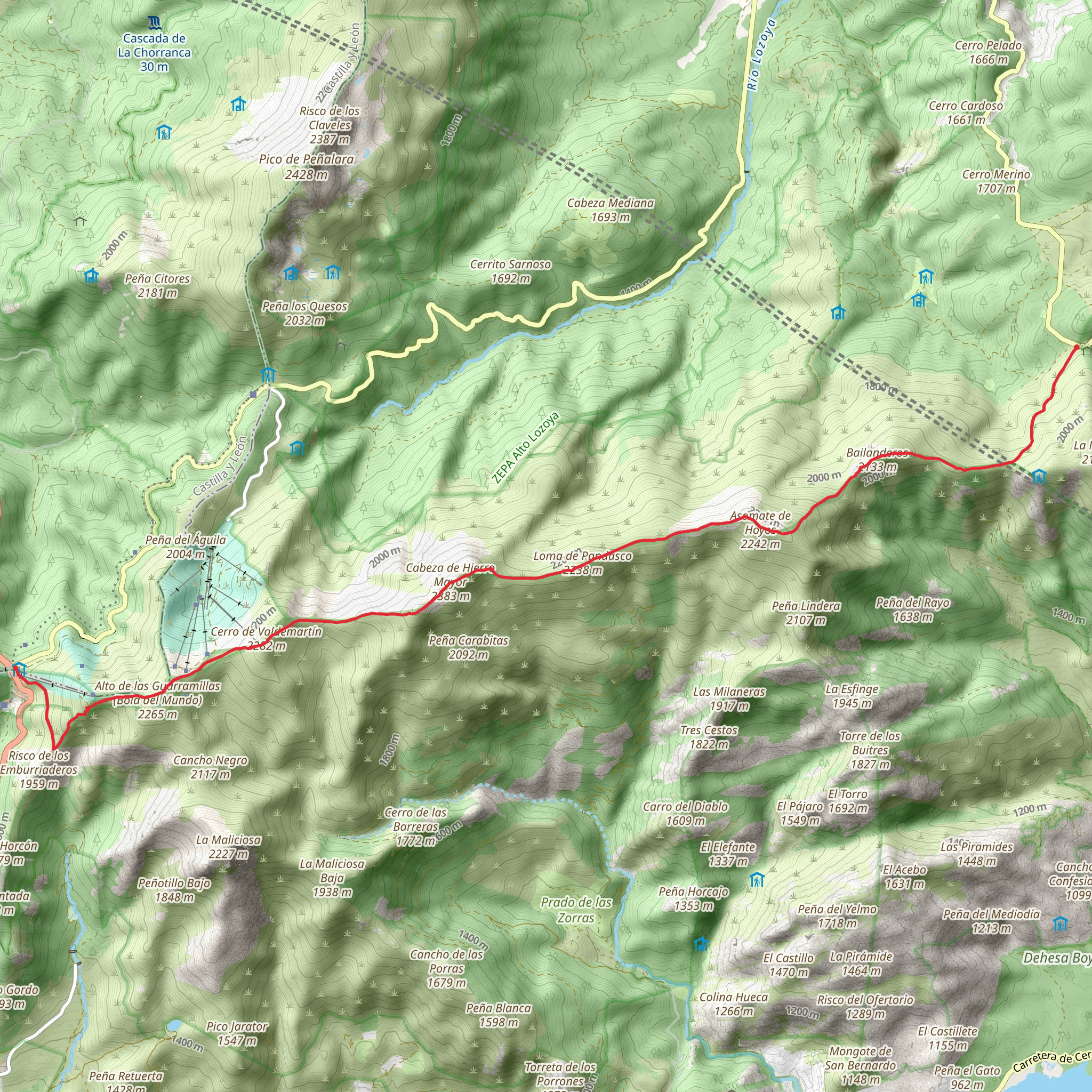 Cuerda Larga Trail mobile static map