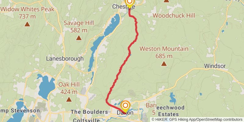 Appalachian Trail stage 154 Map