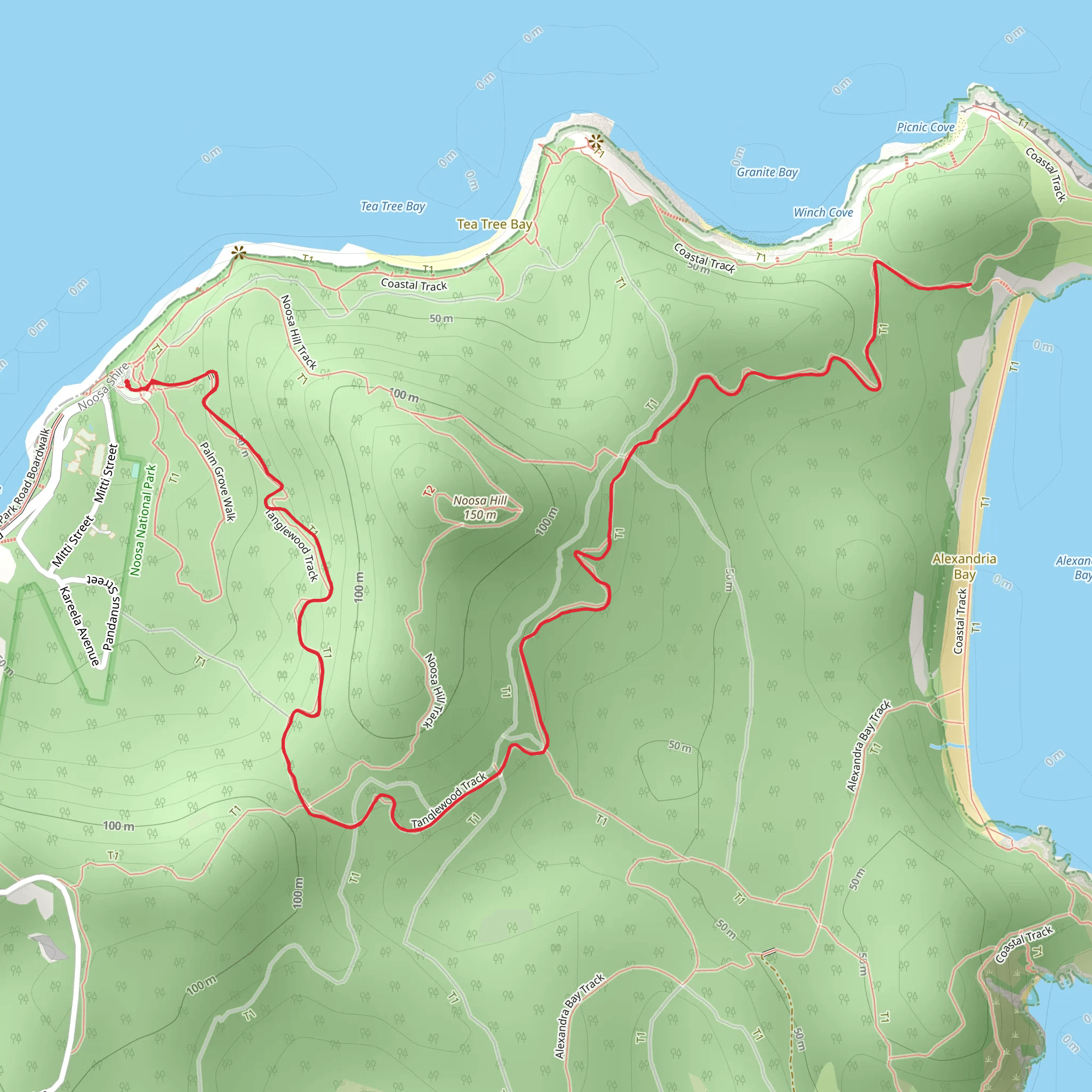 Tanglewood Walk mobile static map