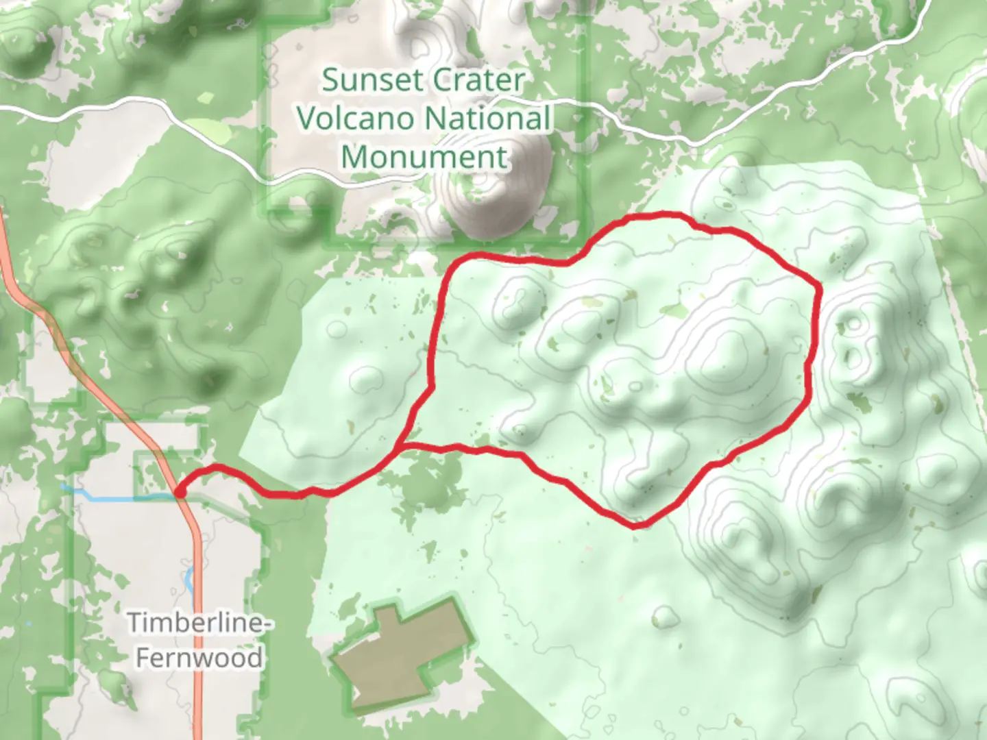 An image depicting the trail FS 776 Loop and its surrounding area.