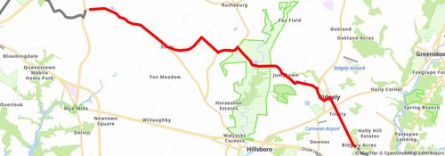 American Discovery Trail South Route stage 5 Map