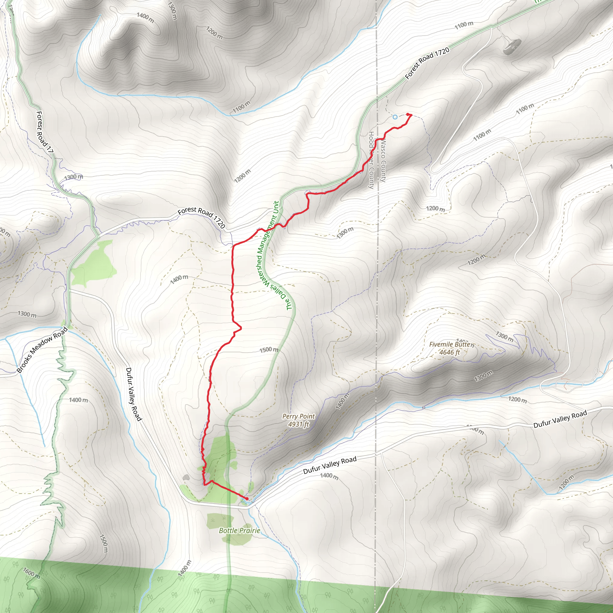 Knebal Springs Trail mobile static map