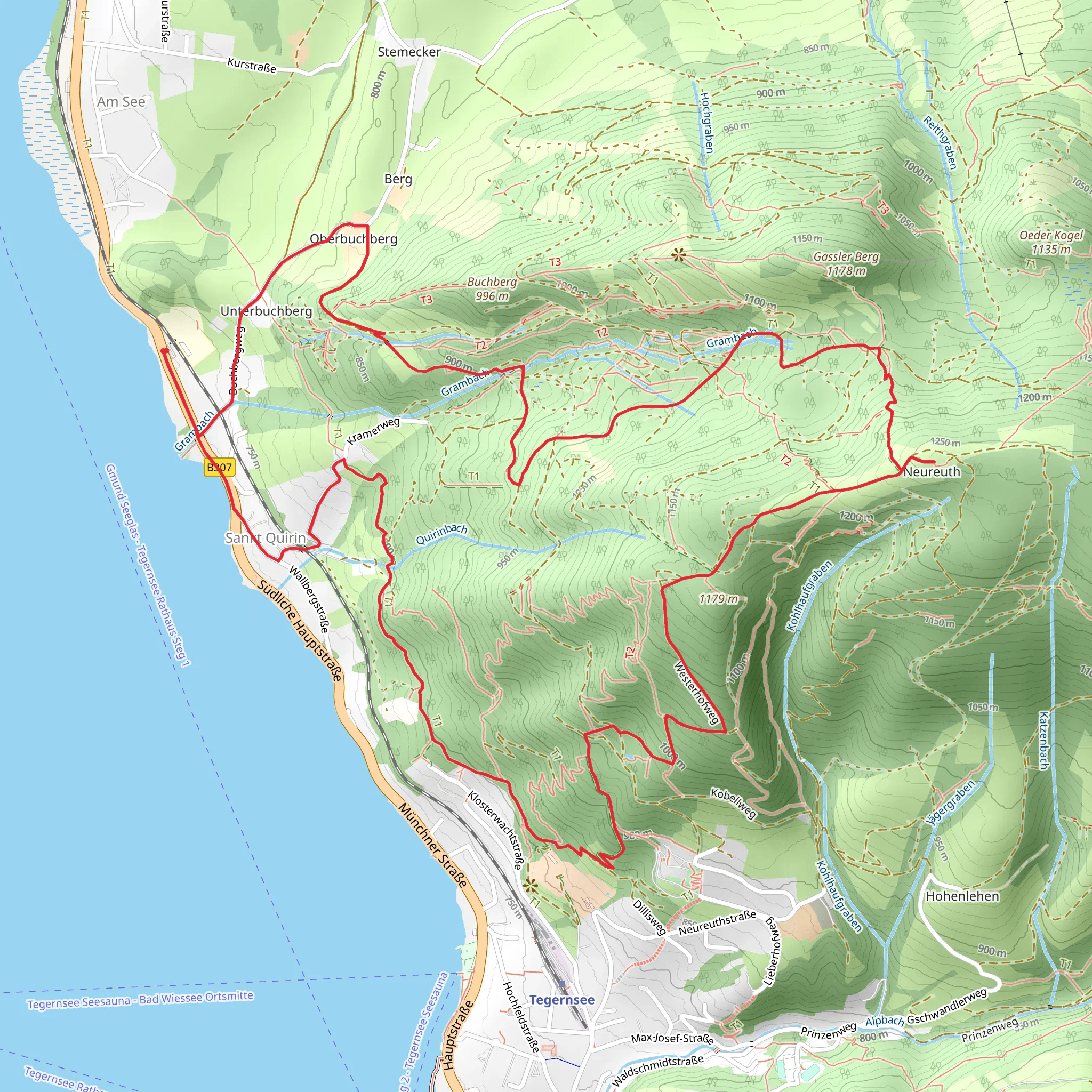 Westerhofweg and Die Alpenueberque Rung mobile static map