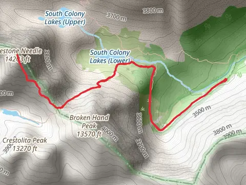 Crestone Needle via South Colony Trail