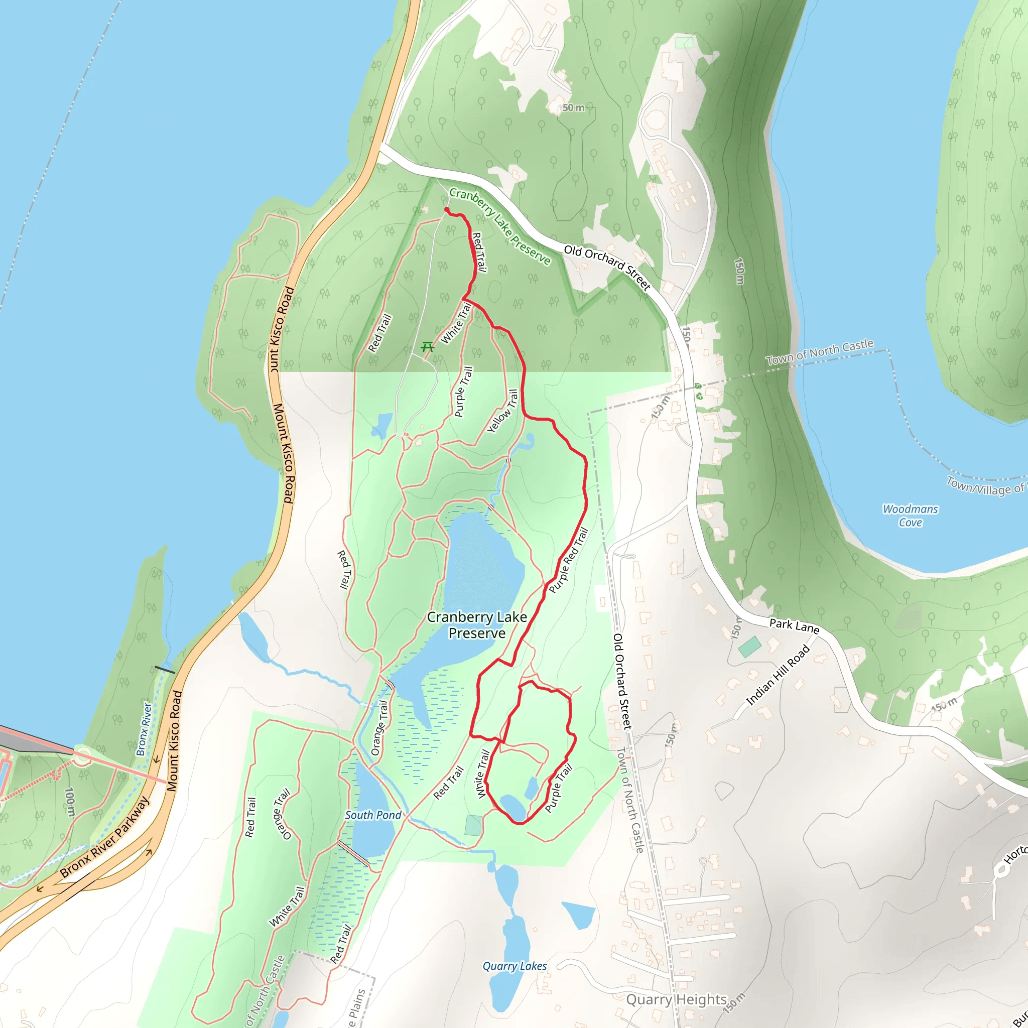 Cranberry Lake via Red Loop mobile static map
