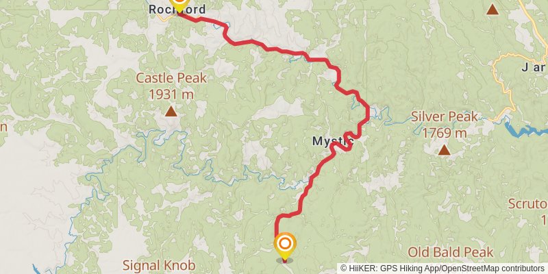 George S Mickelson Trail stage 3 Map