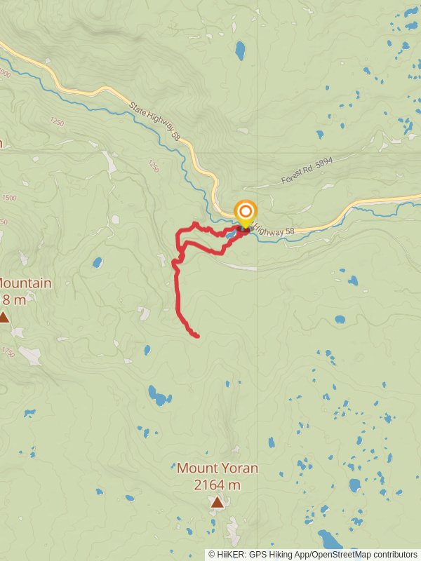 Too Much Bear Lake, Fall Creek - Diamond Creek Falls Loop Trail